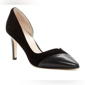 Cole Haan Black Two-Tone Pointed Toe Heels